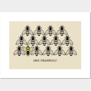 Bee Different Posters and Art